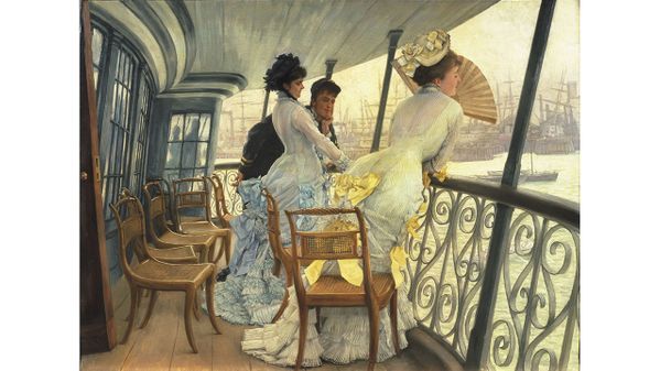 James Tissot (1836 -1902). La galerie du HMS Calcutta (Portsmouth) vers 1876. Royaume-Uni, Londres, Tate Collection