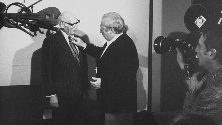 Sol Hurok et Isaac Stern