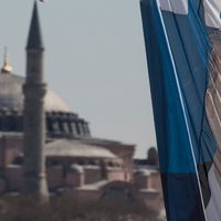 Quartier de Galata, Istanbul. Le 3 avril 2017
