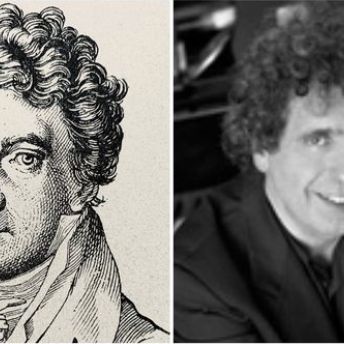 Ludwig van Beethoven, portrait de jeunesse, illustration du 19ème S. ©Gettyimages. Michaël Lévinas ©C. Daguet/éd. Henry Lemoine.