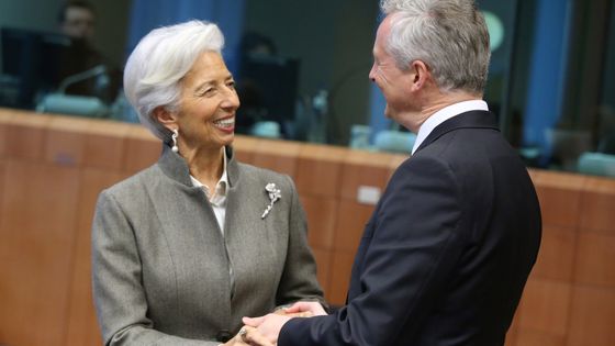 Christine Lagarde, Présidente de la Banque centrale européenne, et Bruno Lemaire, Ministre de l'Economie ©AFP - FRANÇOIS WALSCHAERTS