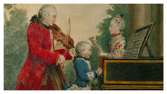 Leopold Mozart et Wolfgang Amadeus Mozart jeune ©Getty - Imagno