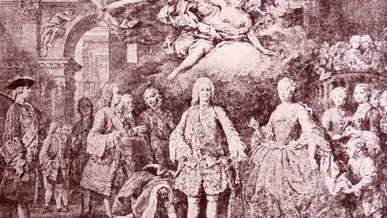 Farinelli (1705-1782) joue pour le roi Ferdinand VI d'Espagne ©Getty - Universal History Archive / Universal Images Group