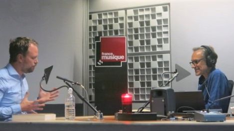 France Musique, studio 361... Étienne Jardin & Philippe Venturini (g. à d.)