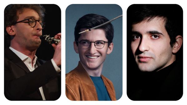 Gabriel Pidoux, Théo Sarazin et Jorge González Buajasan