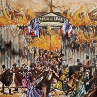 Illustration de l'incendie du Bazar de la Charité, le 4 mai 1897