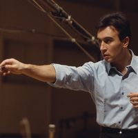 Le chef d'orchestre Claudio Abbado