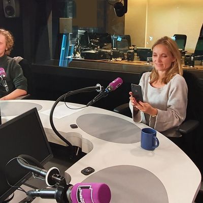Malene Rydahln, auteure danoise et Tobias Larsen, étudiant danois.