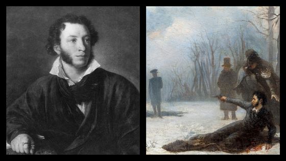 Portrait de Pouchkine peint par Tropinin et Duel d'Alexandre Pouchkine et Georges d'Anthès ©Getty - Hulton Archive / Fine Art Images; Heritage Images
