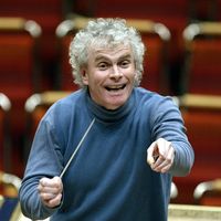 Sir Simon Rattle, chef d’orchestre