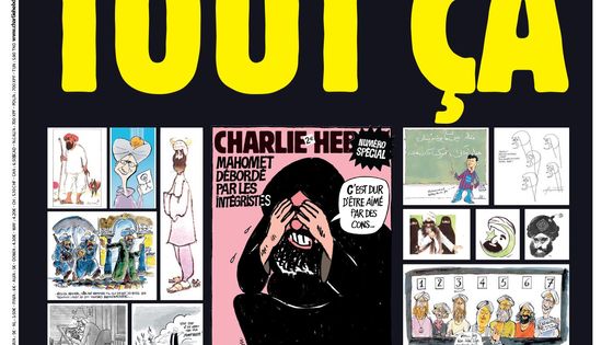La une de Charlie Hebdo du 2 septembre 2020, jour d'ouverture du procès des attentats de janvier 2015 dont la rédaction du magazine fut victime. - Charlie Hebdo