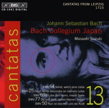 CD Bach Cantate 69a Bach Collegium Japan VOL 13 - BIS