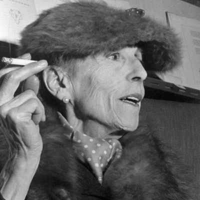 La baronne Karen Blixen, écrivain en 1958.