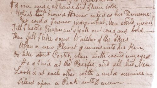 La bibliothèque des étoiles nouvelles (5/7) : Sur un pic du Darién : quand une traduction d'Homère fait événement pour Keats