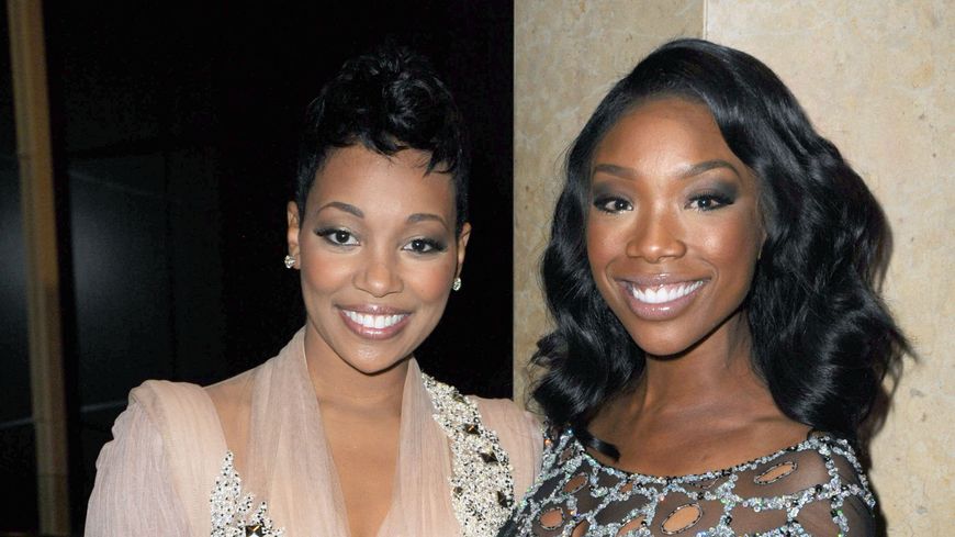 Brandy & Monica - Beverly Hills, Pre-GRAMMY Gala - (Jeff Kravitz)