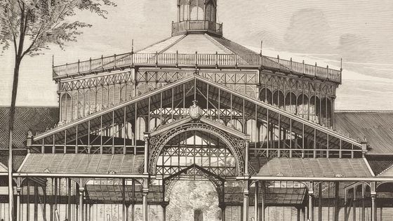 La construction de la Mercal Del Born à Barcelone en 1875, la ville de Federico Mompou - DEA / BIBLIOTECA AMBROSIANA / Getty Images