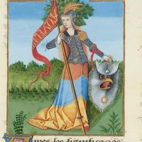 Enluminure extraite du Livre des échecs amoureux moralisés - 1496-1498 - Bibliothèque nationale de France