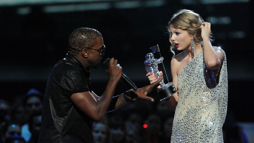 MTV Video Music Awards 2009 : Kanye West monte sur scéne et s'empare du micro de Taylor Swift - Jeff Kravitz/FilmMagic