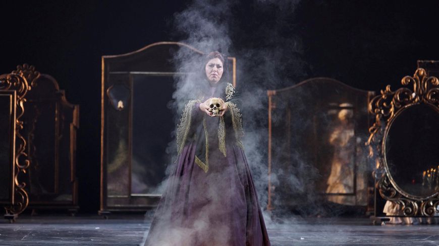Répétition d'"Un bal masqué" au Teatro Real de Madrid