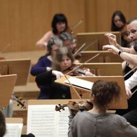 Une répétition de l'Orchestre de Chambre d'Europe sous la direction de Yannick Nézet-Séguin