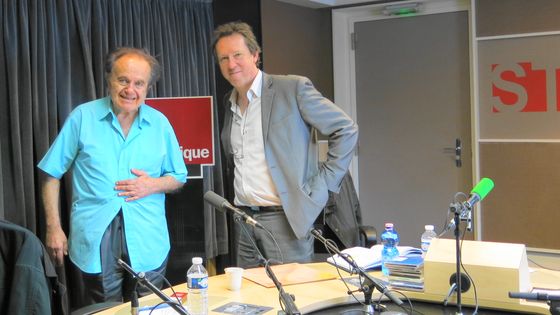 France Musique, studio 131... Guy Béart & Benoît Duteurtre ( g. à d.) ©Radio France - Annick Haumier / RF