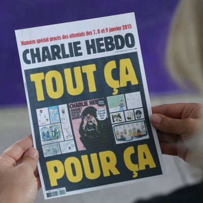 La une du numéro spécial de Charlie Hebdo consacré au procès des attentats de janvier 2015