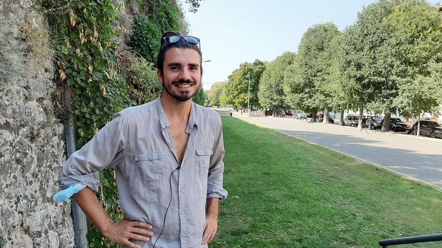 Luigi Sofia, porte-parole des "sardines" de la province de Pise
