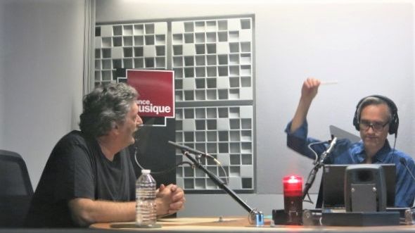 France Musique, studio 361... Jean-Yves Clément & Philippe Venturini (g. à d.)