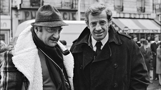 Henri Verneuil et Jean-Paul Belmondo sur le tournage de "Peur sur la ville" en 1974 ©Getty - PICOT/Gamma-Rapho