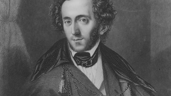 Felix Mendelssohn vers 1830, gravure par Payne d'après Hildebrand - Edward Gooch Collection/Getty Images