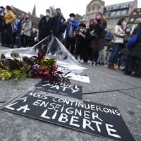 Samuel Paty était âgé de 47 ans. Il est mort pour avoir enseigné la liberté d'expression.