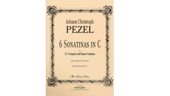 Couverture de la partition, 6 Sonatines en en do, de Johann Christoph Pezel (Editions Bim).