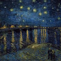 Les battements du temps. Comme de longs échos. Photo : Huile sur toile de Vincent van Gogh, "La Nuit étoilée", 1888