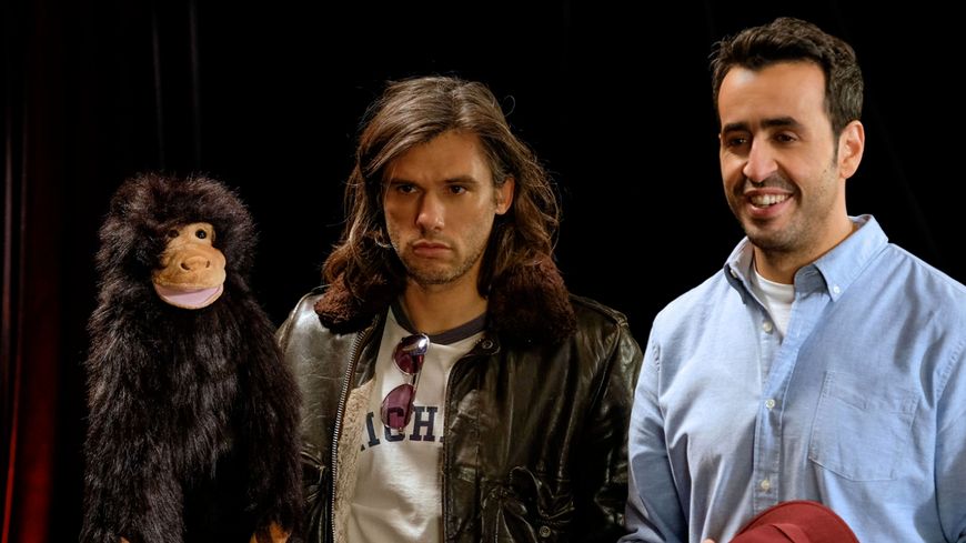 Jonathan Cohen et Orelsan dans "La Flamme" - (photo : Canal+)