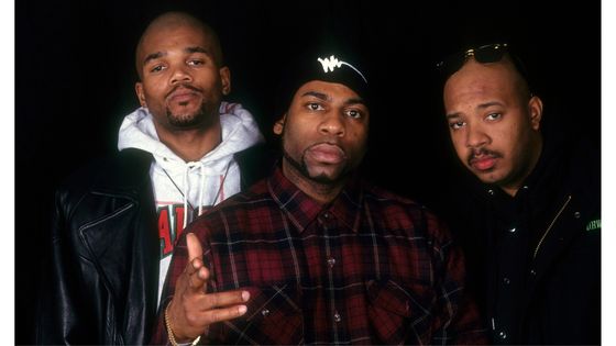 Jam Master Jay (au centre), fondateur du groupe new-yorkais de hip-hop Run-D.M.C. ©Getty