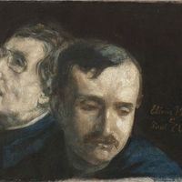 Double portrait de Paul Claudel et d'Élémir Bourges