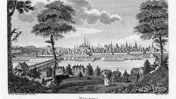 Vue de Vienne depuis le Danube vers 1790, par A. Birrell - Ann Ronan Pictures/Print Collector/Hulton Archive/Getty Images