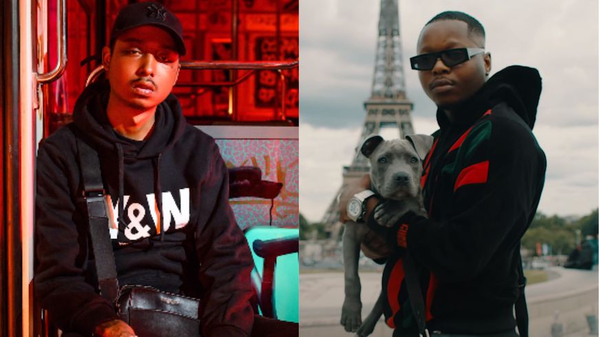 Guizmo - Capture du clip "J'fais du rap" (IIVLB) / Leto - Capture du clip "Paris c'est magique" (Cherif NOCOLOR & Louis Rossi)