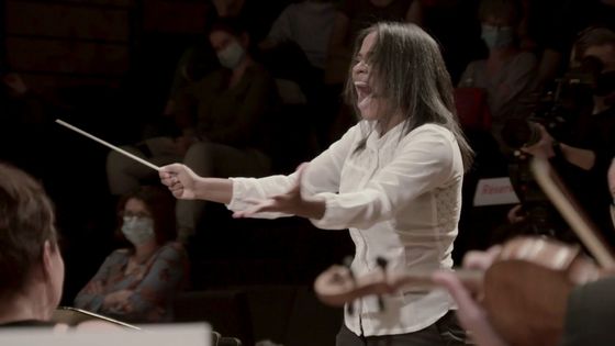 Glass Marcano pendant le concours La Maestra ©Radio France - Capture d'écran vidéo France Musique