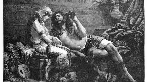 Gravure de Samson et Dalila (1892) - THEPALMER/DigitalVision Vectors