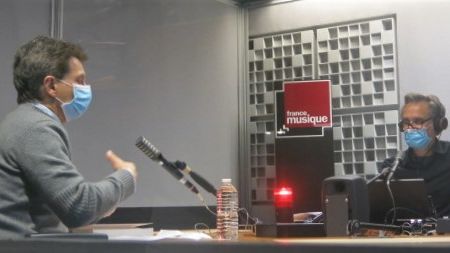 France Musique, studio 361... Denis Herlin & Philippe Venturini (g; à d.)