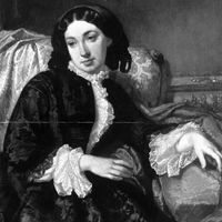 Portrait de George Sand (1804-1876), femme de lettres.