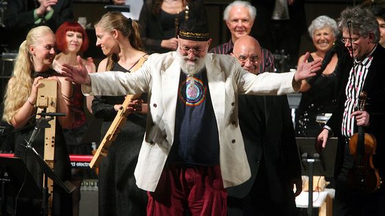 Terry Riley en 2009, après une performance d'In C. - Hiroyuki Ito/Getty Images/Hulton Archive
