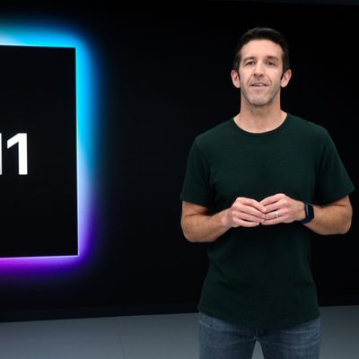 La présentation de la puce M1, lors de la Keynote de début novembre.