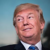 Donald Trump à la Maison-Blanche le 23 mars 2018