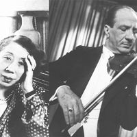 La pianiste Marguerite Long, et le violoniste Jacques Thibaud