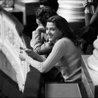 Gisèle Halimi lors du débat sur la dépénalisation de l'interruption volontaire de grossesse (IVG) à l'Assemblée naionale en 1974