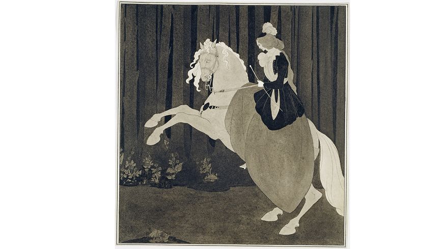 Aubrey Beardsley : Frontispiece to Chopin's Third Ballade, 1895, encre sur papier, 260x245 mm