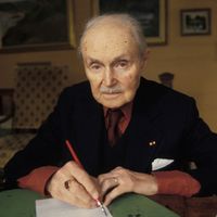 Maurice Genevoix, en avril 1980, France.