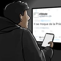 Le 25 septembre 2020, Anzorov se met en chasse, cherchant clairement des cibles sur Twitter, des personnes qui, selon lui, ont insulté l’islam et le prophète, et qu’il pourrait punir.